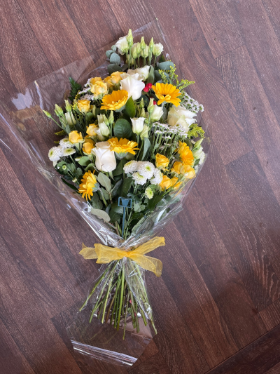 Lemon & Lime - A beautiful collection of flowers simply wrapped and ready to arrange.